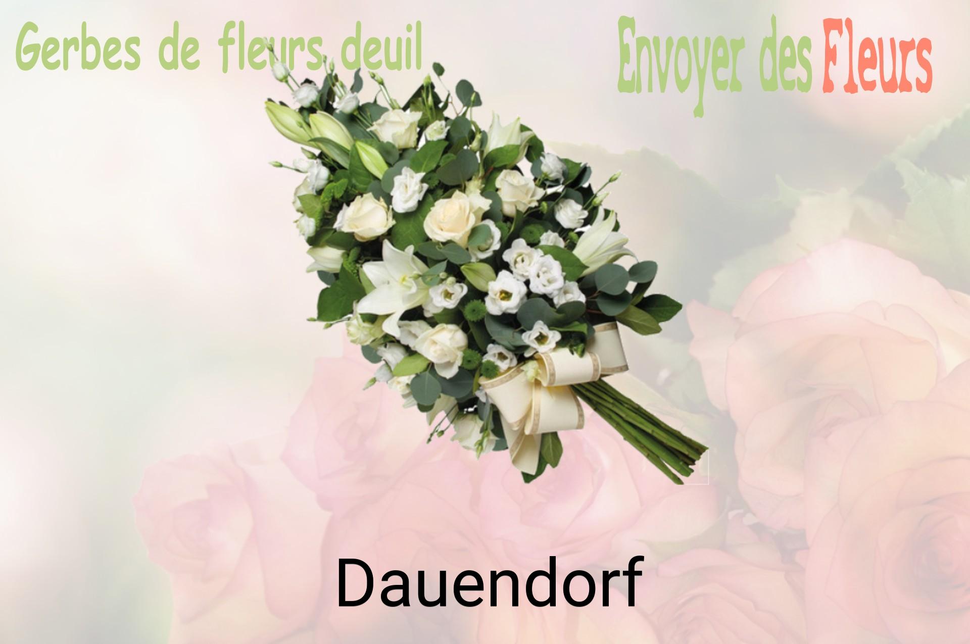 Gerbe de fleurs de deuil livrée à Dauendorf